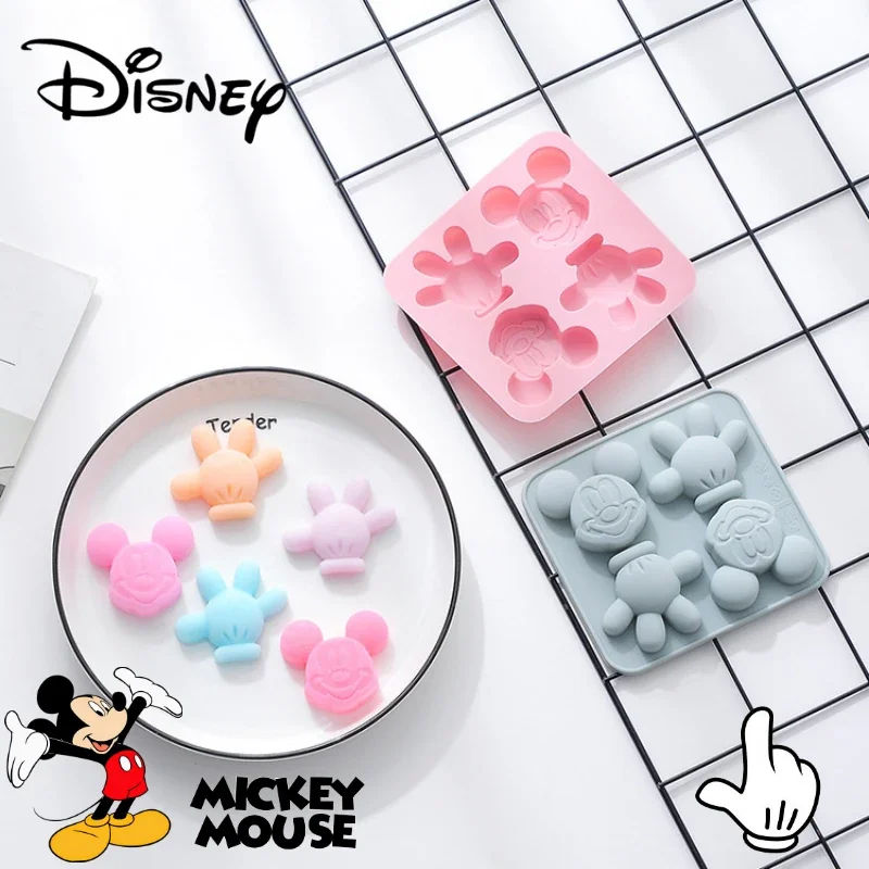 

Disney Mickey Mouse Cookie Cutter 4-cell Mold Cartoon Figure Cute Food Candy Cake Mold Ice Lattice DIY Baking Tools Gift Making