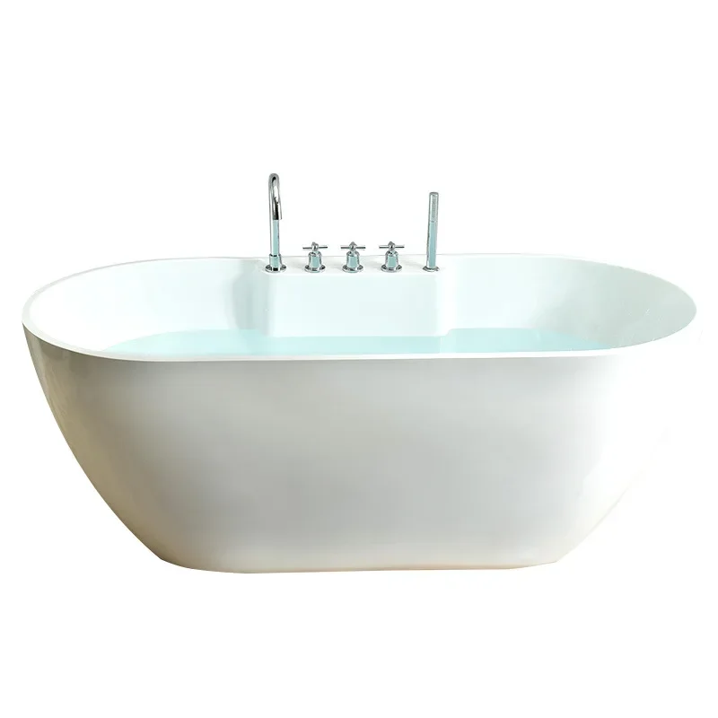 Hardware oval independent Internet celebrity hotel bed and breakfast acrylic bathtub