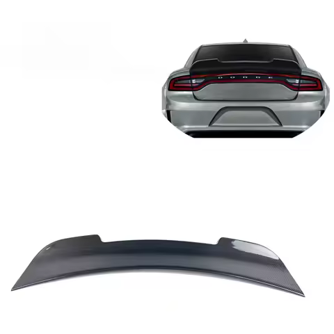 NEW! Fit15-21 Dodge Charger SRT- Hellcat Real Carbon Fiber Deck lid Ducktail Highkick Spoiler Trunk Spoiler SK style