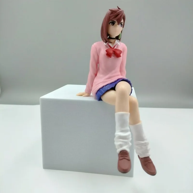 Anime dan da dan ayase momo 15cm figura-boneca humanóide proporcional feminina segurando flores ornamento pvc modelo colecionável brinquedo