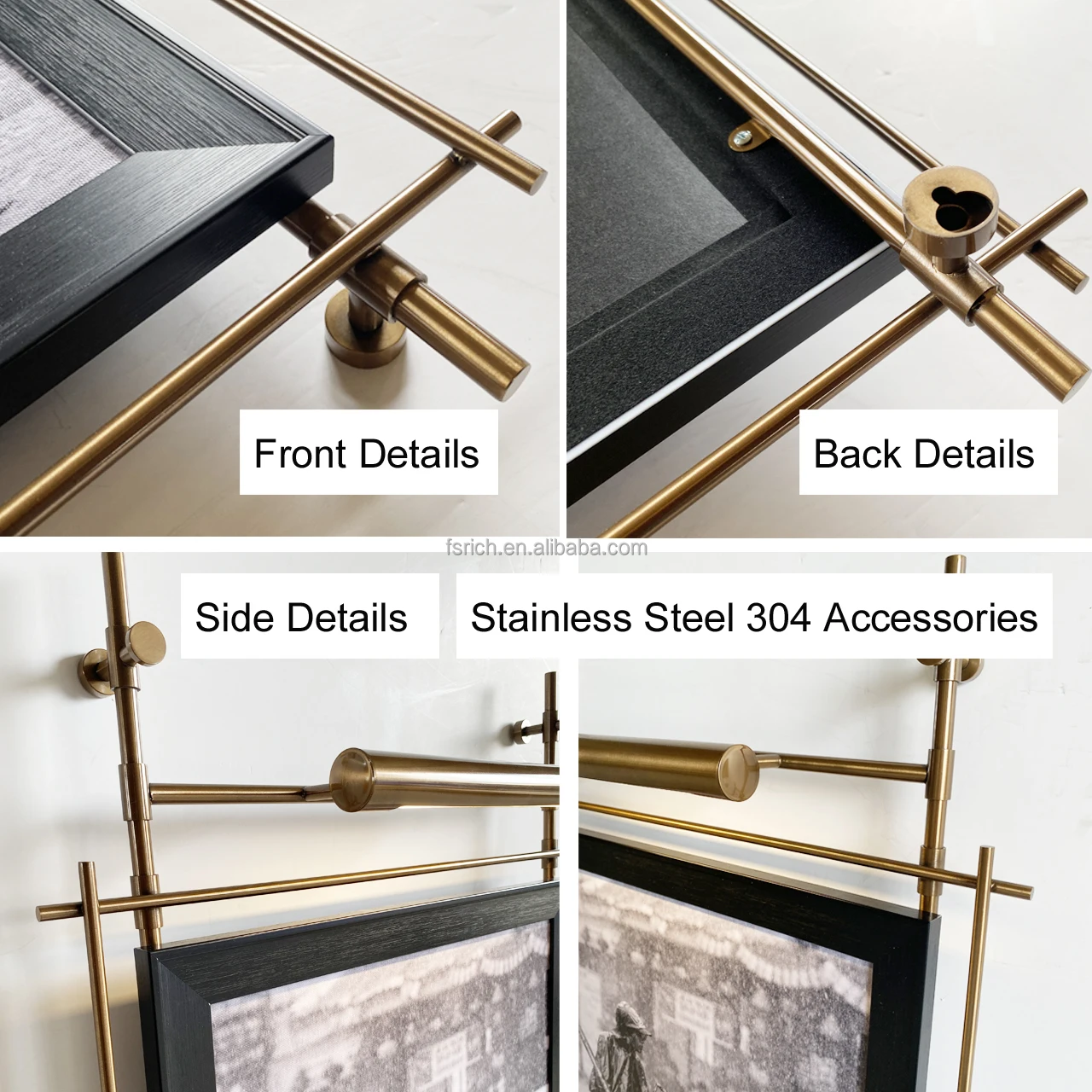 Customized 5-star Hotel Art Supplier Handmade Modern Iron Rectangle Wall Hanging Decoration For Home Office Bar Hotel Walls Art