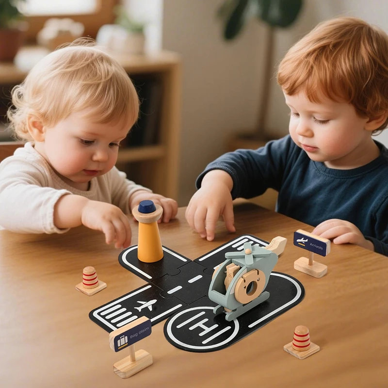 

Деревянные игрушки Монтессори, игрушки-вертолеты для детей, набор игрушек для медсестер, сенсорное развитие мелкой моторики, подходит для подарка на день рождения ребенка