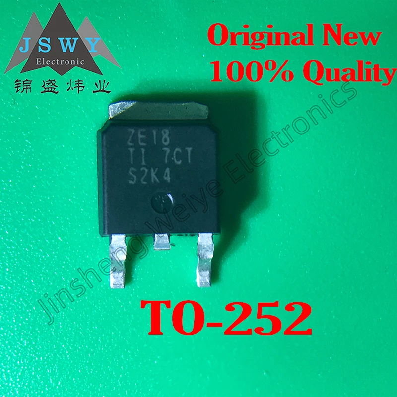 

5PCS TLV1117-18CKVURG3 TLV1117-18 ZE18 Zener tube TO-252 patch 100% brand new genuine free shipping