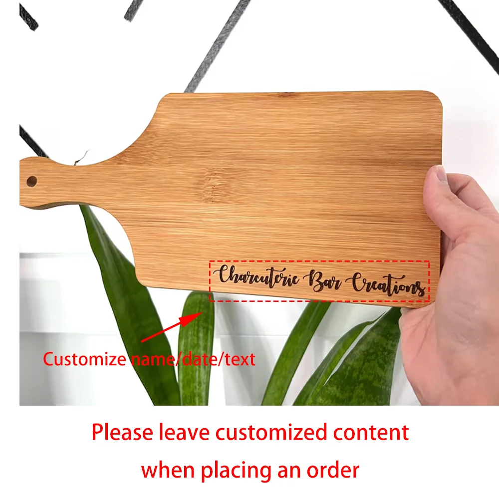 Custom Mini Charcuterie Board Board Bamboo Cutting Board Birthday Party Wedding Corporate Event Housewarming Gift Kitchen Decor