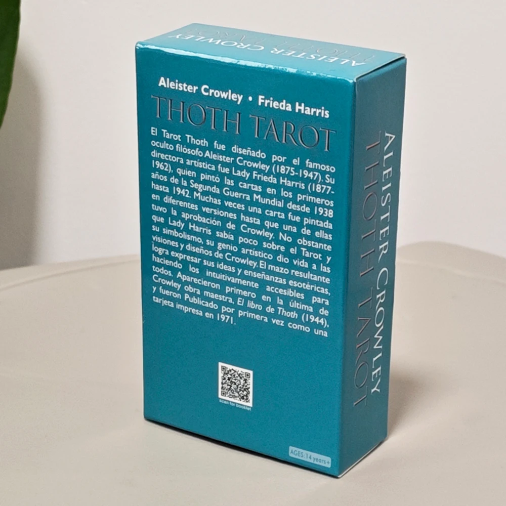 Crowley Thoth Tarot Deck 78 Pcs Cards with Egyptian Symbolism, Qabalistic & Astrological Insights, Occult Knowledge 10.3*6cm