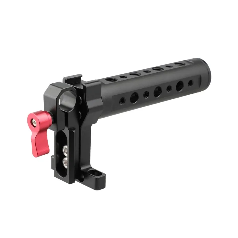 

CAMVATE Top Cheese Handle With Standard 15mm Single Rod Clamp & 1/4''-20 Screws For Canon 70D, 80D, 5D MarkIII, Panasonic GH5
