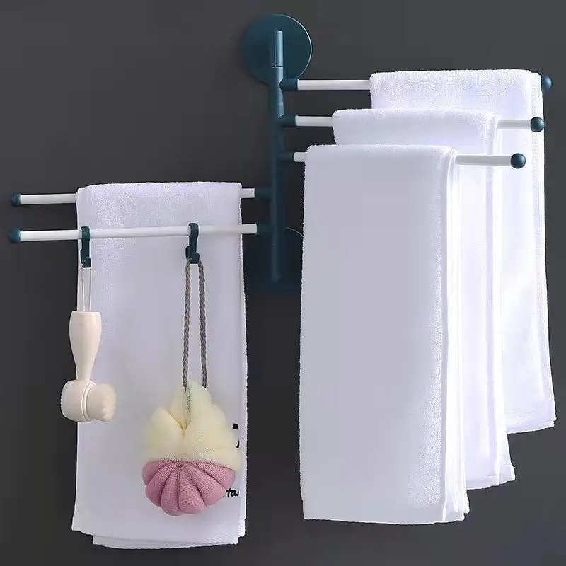 

5-Layer Wall Mount Punch Free Adhesive Bathroom Towel Holder Hanger Shelf Rack Cabinet Organizer Hanging Holder Organizer Stand