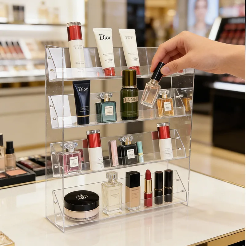 Ladder Storage Shelf For Cosmetics, Skincare, Lipstick Display Shelf, Tabletop Makeup Display Shelf, Dresser Shelf