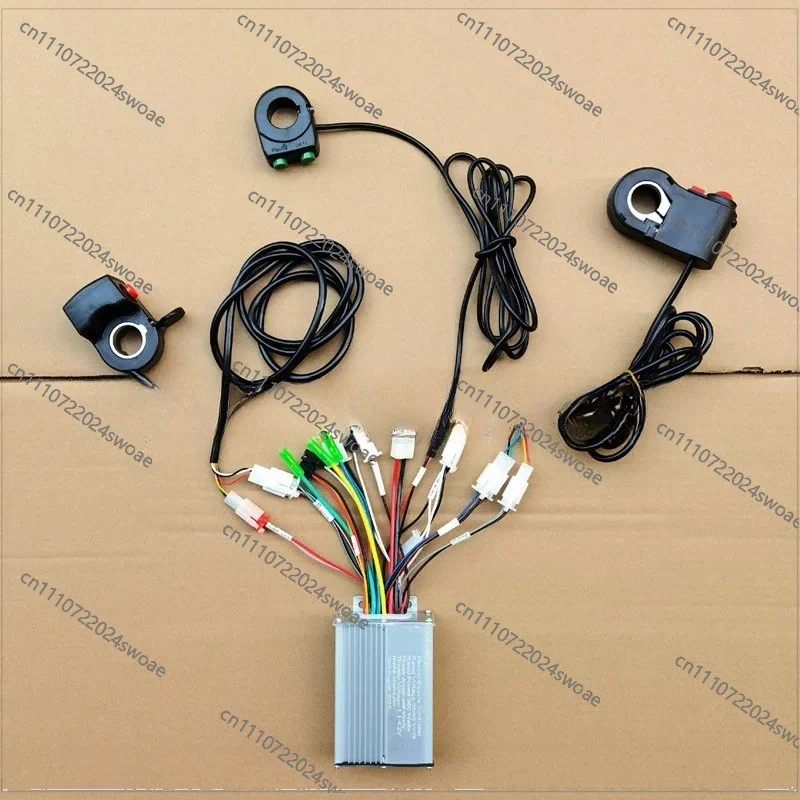 For 350W Brushless Controller with Thumb Reverse Switch Cruise Button EBS Brake Electric Bike