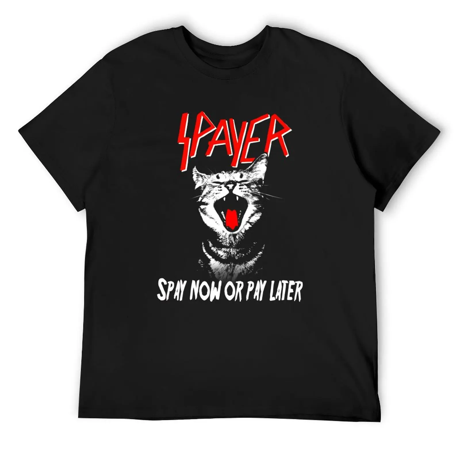 Spayer Spay ahora o pague más tarde camiseta de gato para hombre costumbres diseñan tus propias figuras de anime camiseta para hombre