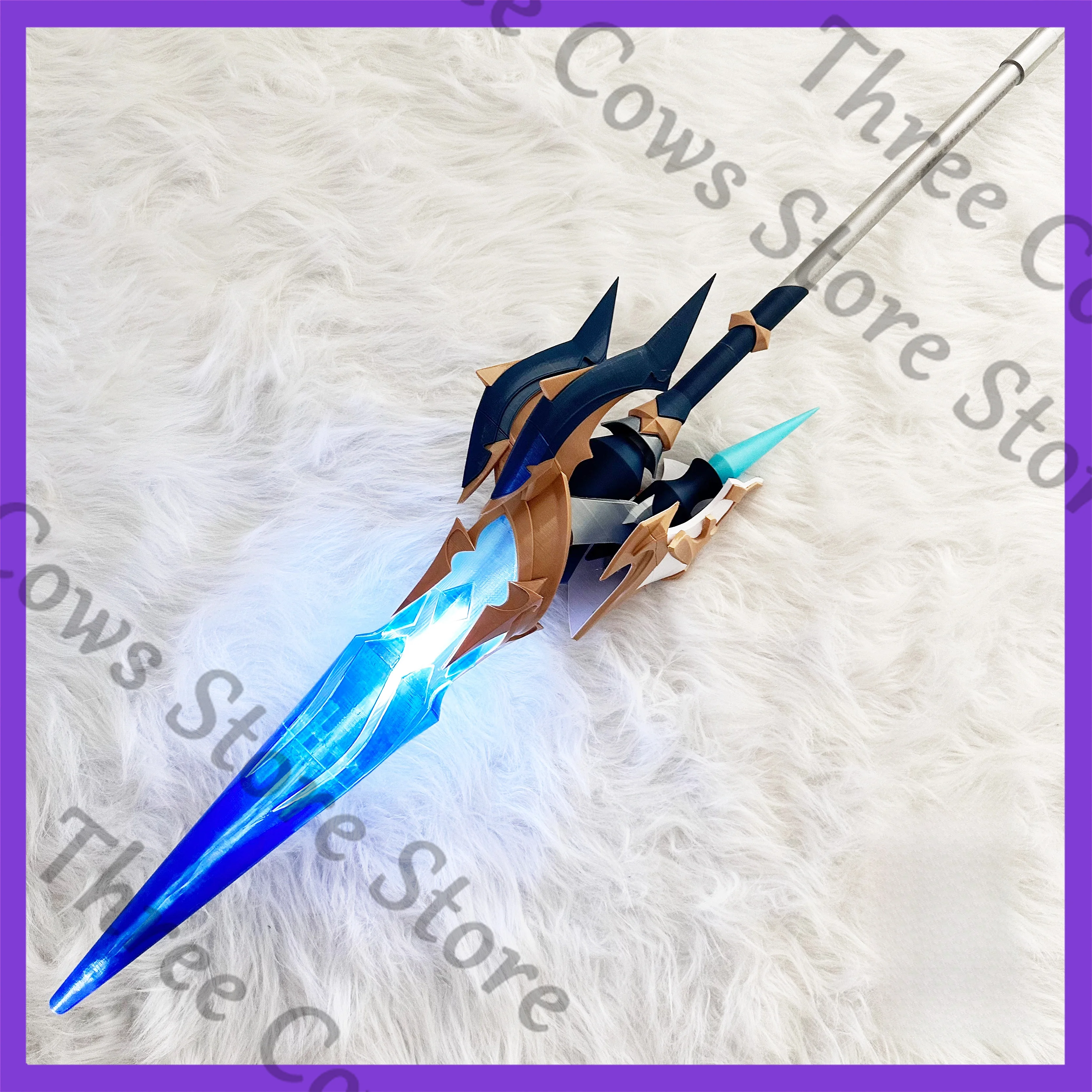 

180cm Anime Genshin Impact Lohen Cosplay Cartoon Give Out Light Pike Model Detachable Spear Lance Prop Weaponry Models Kit Gift