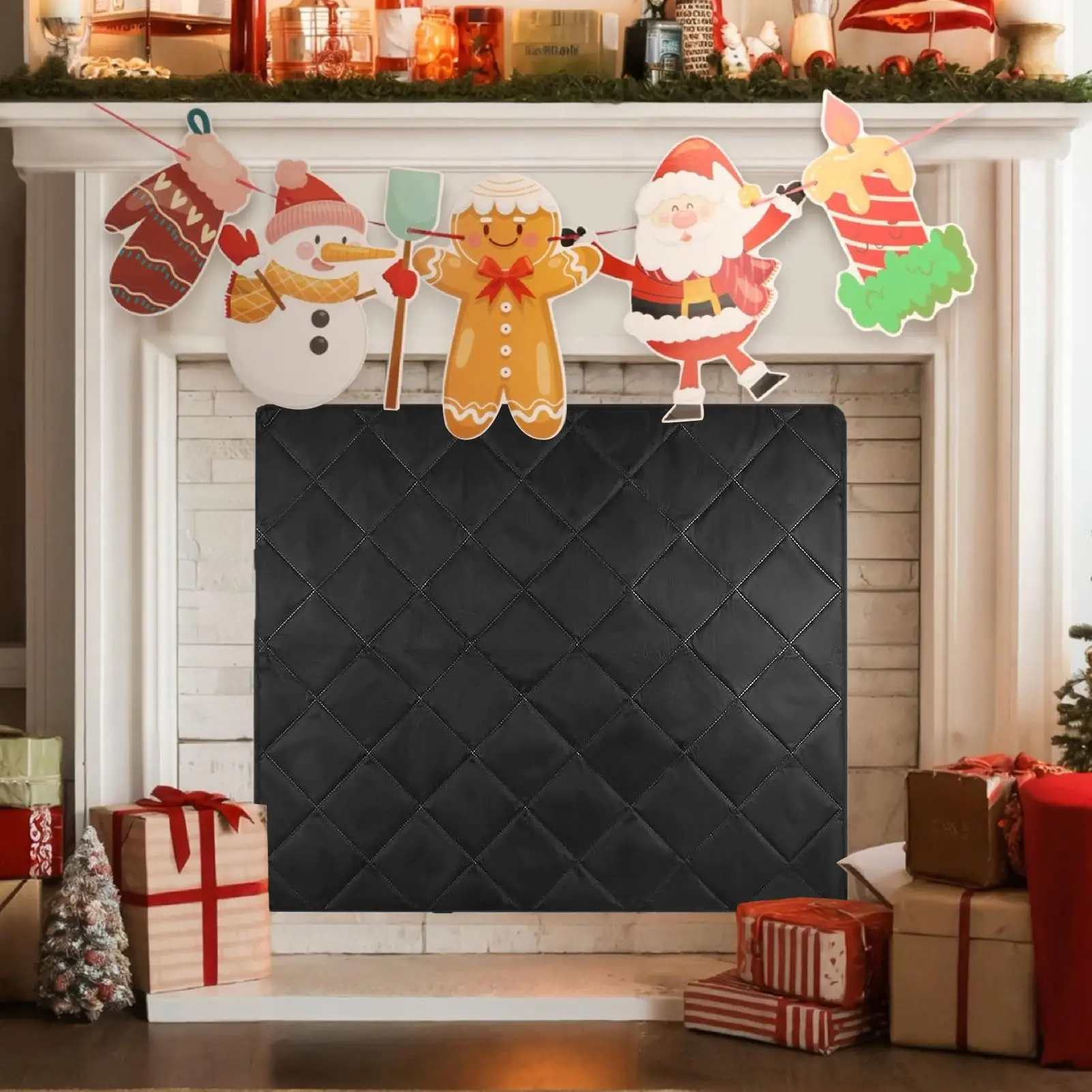

Fireplace Cover Magnetic Baby Proof Fireplace Cover Insulating Protector Shield Childproof Heat-Proof Blanket For Winter Indoor
