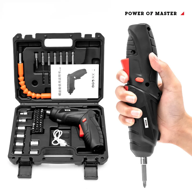 

4.2 V electric screwdriver set electric group of electric screwdriver folded mini USB lithium electric plug-in machine