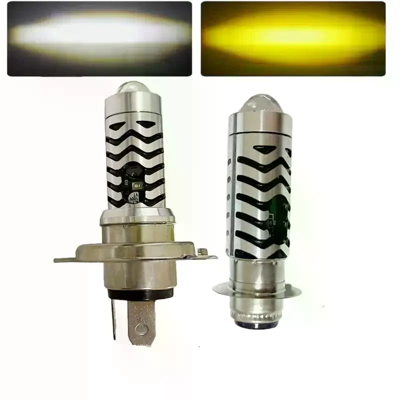 Led Lights For Motorcycle Mini Driving Light For Motorcycl 12V Universal With Blue Parklight Dual White Yellow Beam Night Riding