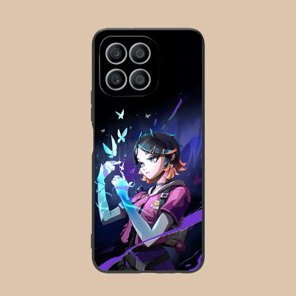 Valorant cravo caso do telefone móvel para honra 90 80 70 60 50 30 20 10 9 8 7 pro s se lite 5g cor capa protetora muito luxo