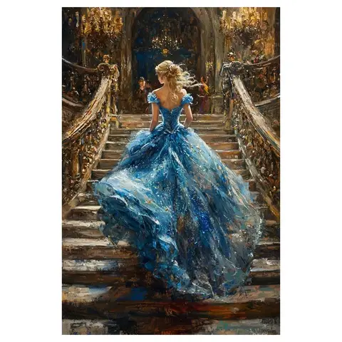 DIY Runaway bride Diamond Painting Set, 5D Stereoscopic Diamond Painting, DIY Full Diamond Embroidery Gift Home Decor