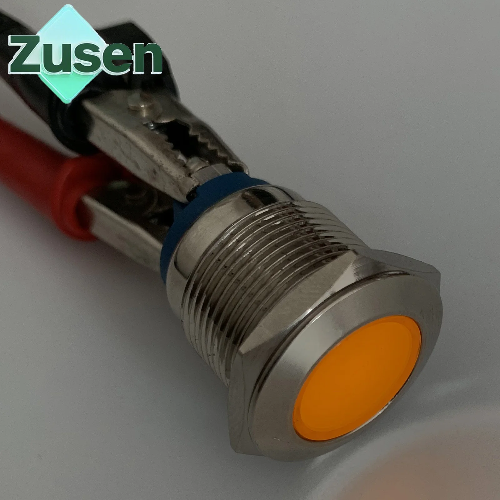 Zusen 19mm ضوء إشارة معدنية مؤشر مقاوم للماء IP65