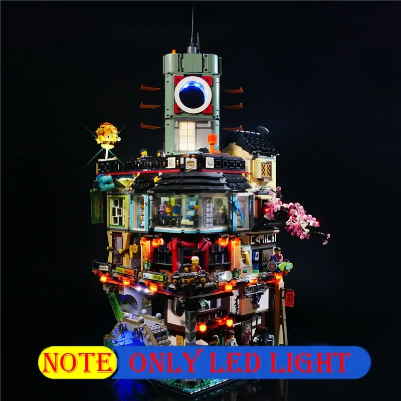 Lighting Set For 70620 Ninjagosed City Movie Not Include Building Blocks (Only Led Light Kit)