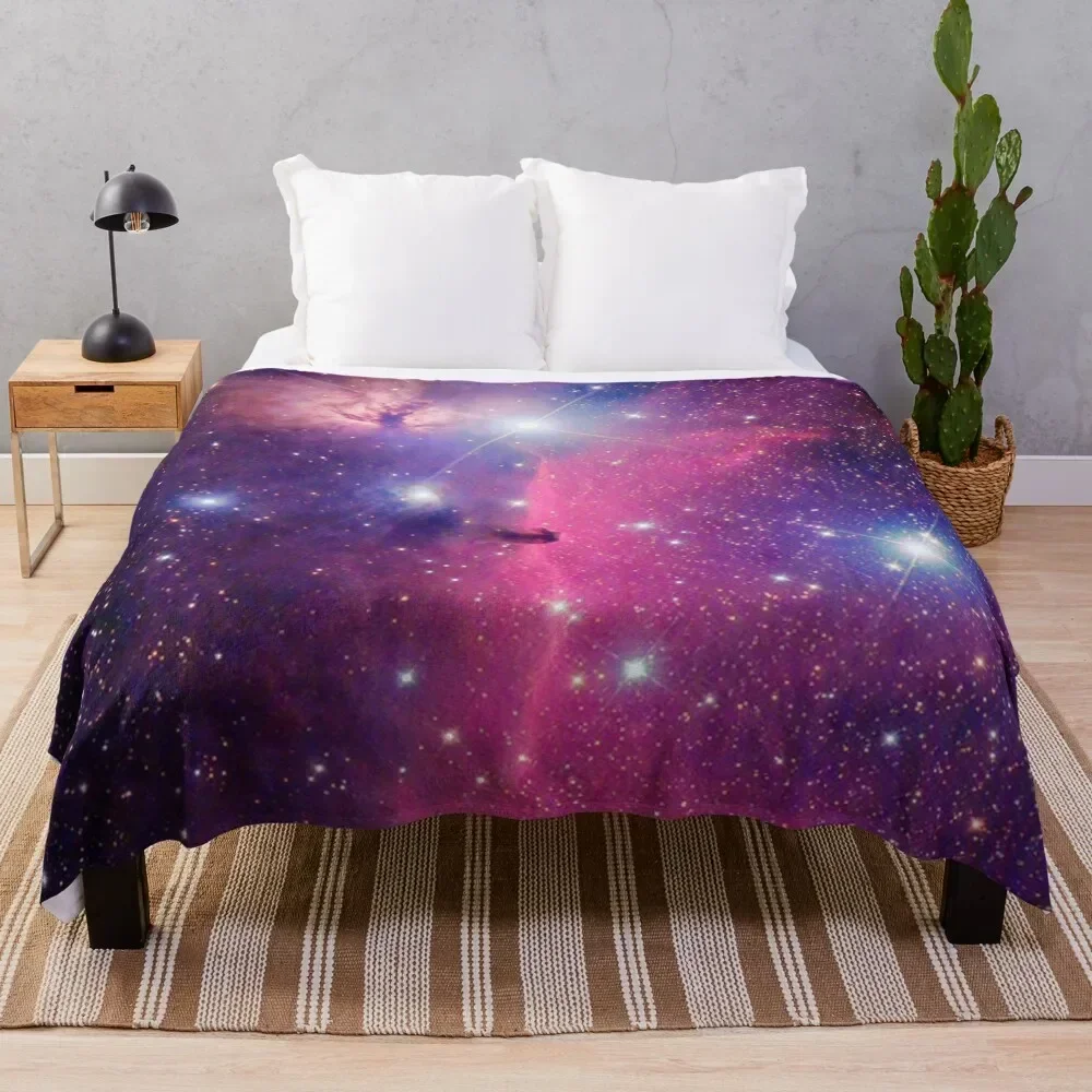 

Purple Galaxy Throw Blanket Color Fast Cozy Throw Blanket
