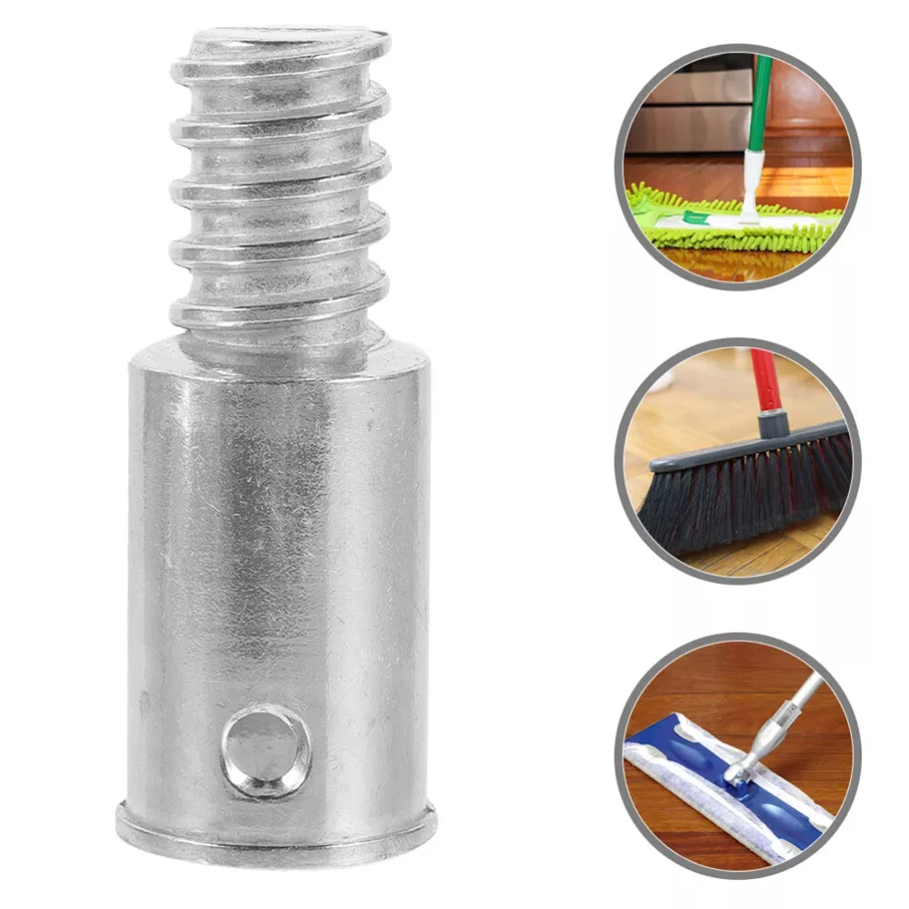 1pc Threaded Tip Replacement Broom Handle Household Cleaning Tools Tips For Extension Pole Adapter Telescopic Broomstick