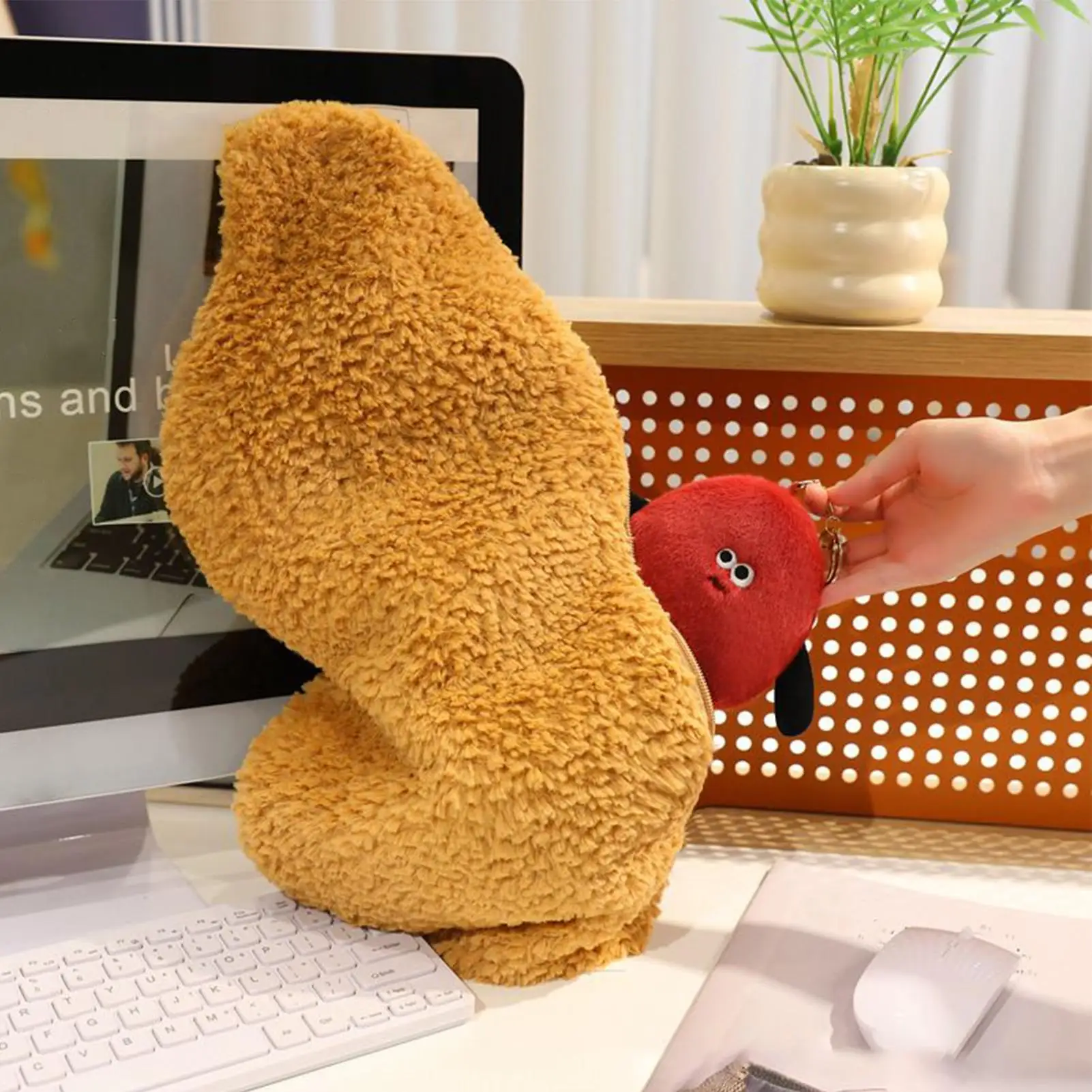 

Подушка с орехами Jellycat, плюшевая подушка с орехами, овощами, милая успокаивающая подушка-компаньон, украшение для гостиной, квартиры