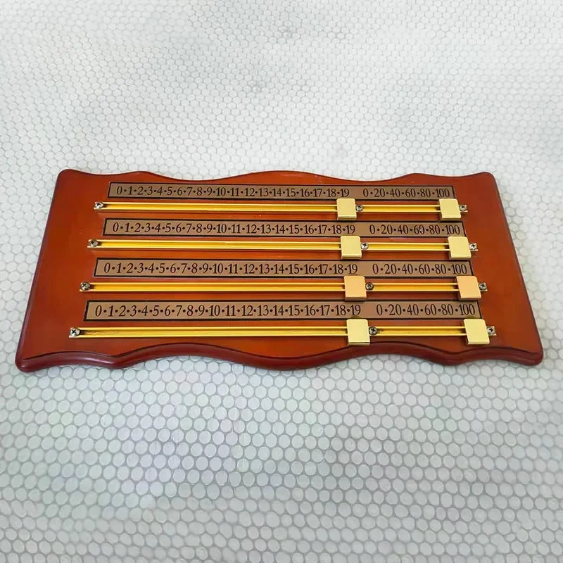 for Billiards Scoreboard 4 Track HDF Match Score Keeper for Pool Table Accessories Game Record Board