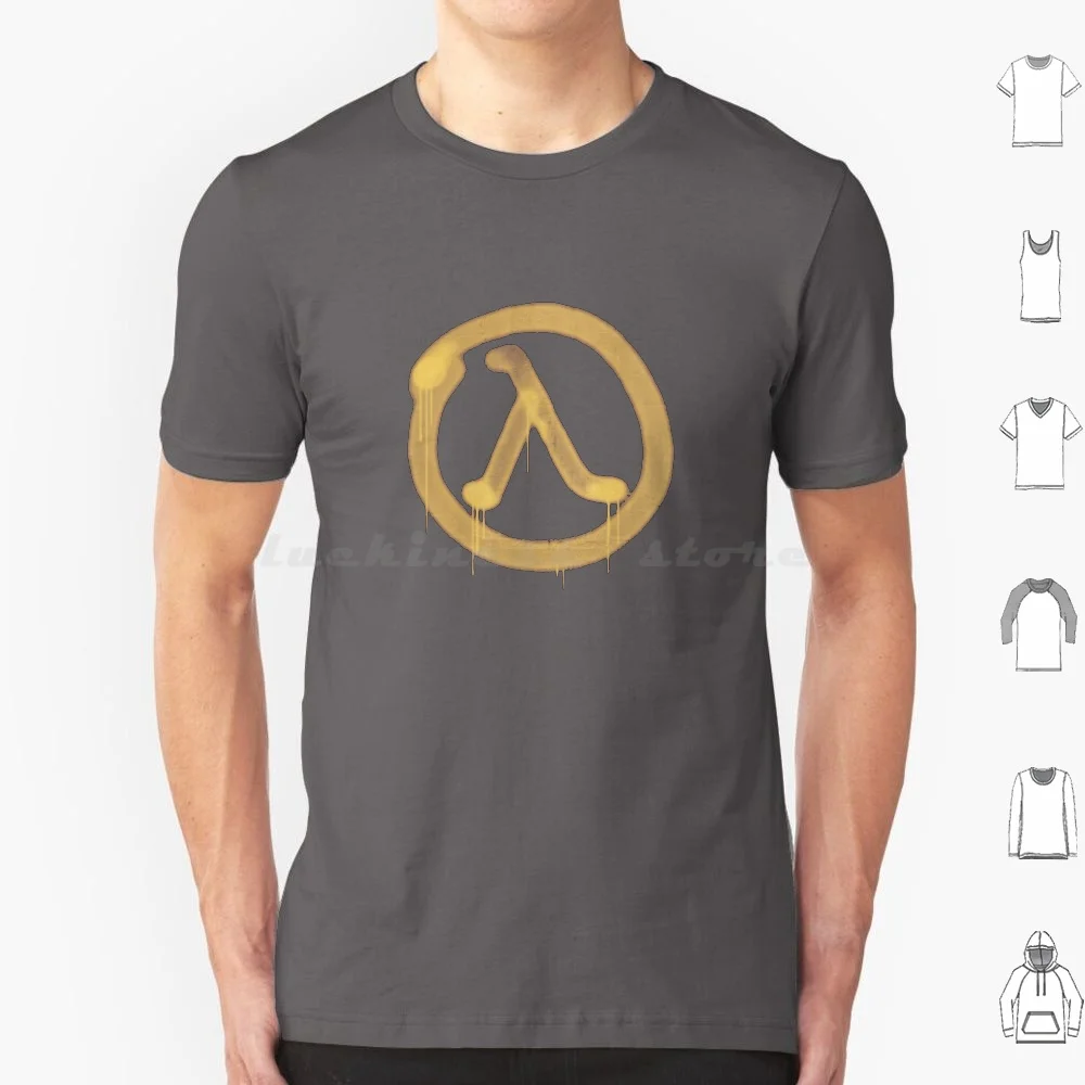 Half Life Logo Graffiti T Shirt Cotton Men Women Diy Print Gordon Freeman Gman Alyx Vance Combine Headcrab Portal Glados Chell