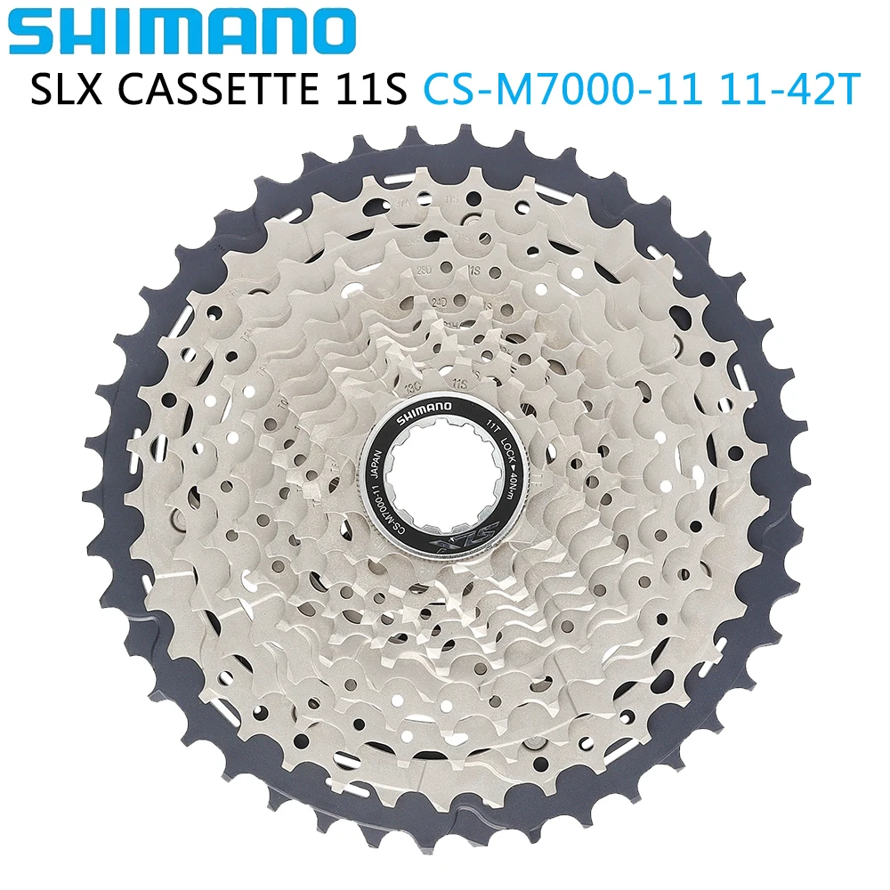 SHIMANO SLX CS-M7100-11 Cassette Sprocket 11 Speed 11-42T HYPERGLIDE Bike Freewheel for MTB Bike Original Bicycle Parts