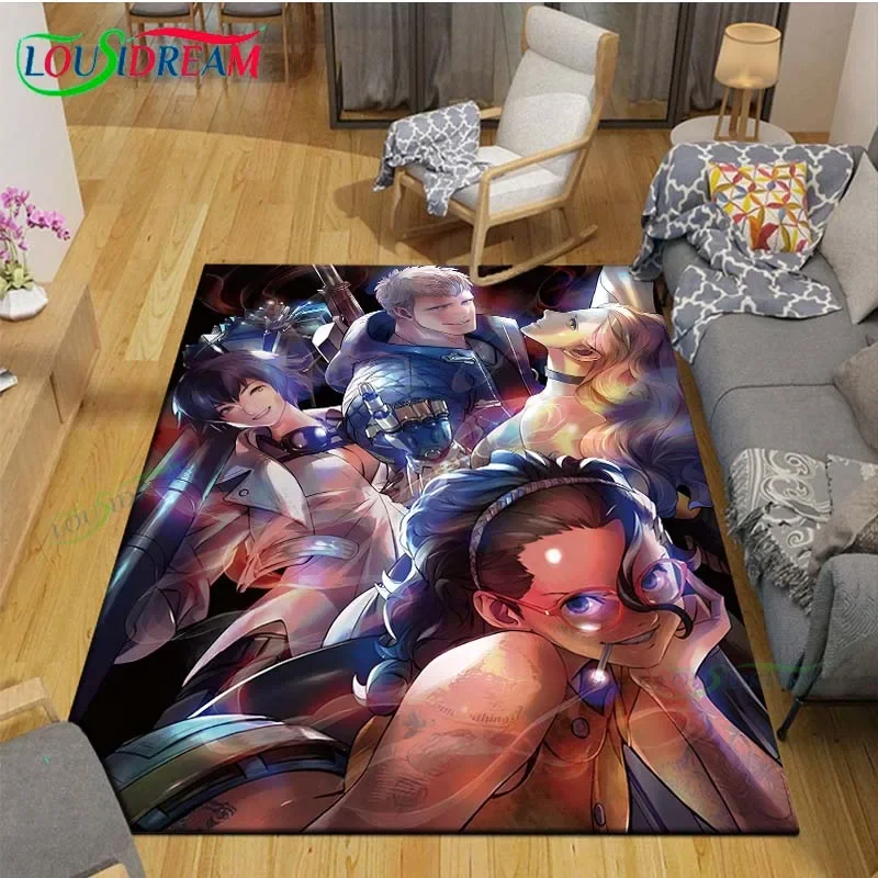 Fashion D-Devil May Cry Game Printed Carpet Outdoor Area Rug Non -slip Carpet Bedroom Decor Carpet for Living Room Birthday Gift