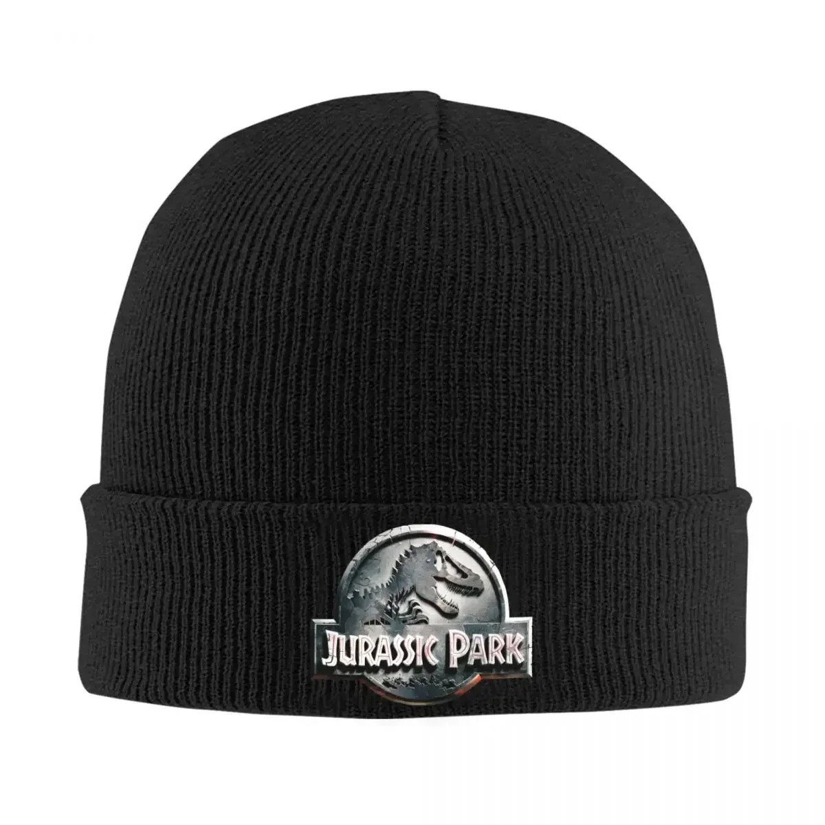 Jurassic Park Stone Engraved Hats Autumn Winter Beanie Baggy Cap Men Women Knitted Caps