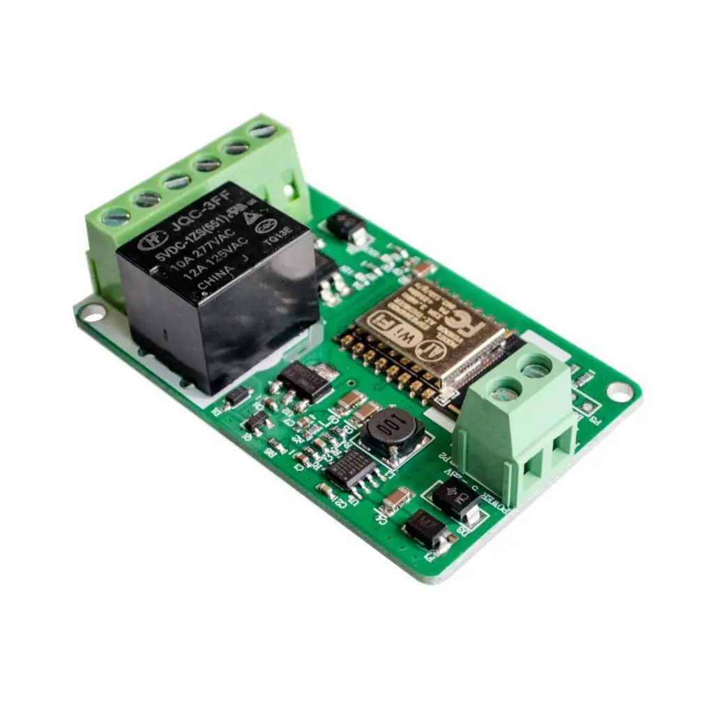 ESP8266 Relay Module 10A 220V Network Relay WIFI Module Input DC 7V~30V 4 Layers Board TVS Input Automatic Protection