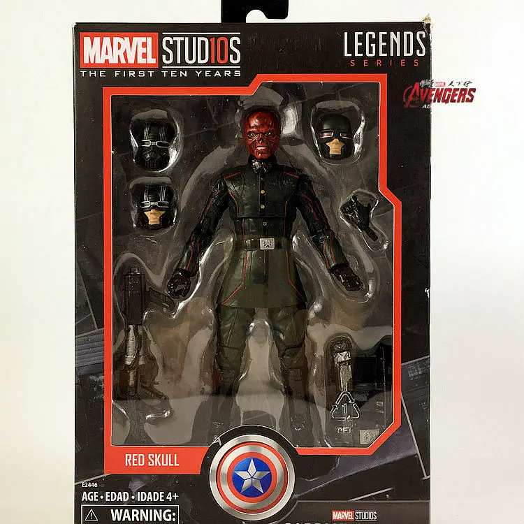 

Marvel Legends 10th Anniversary Red Skull 6" Action Figure Studios The First Ten Years Captain America Collectible Original