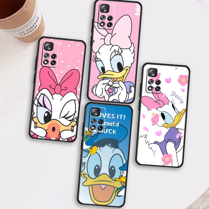 

Daisy Duck Disney For Xiaomi Redmi Note 12 Pro 11T 11E 11S 10T 10S Turbo Plus Max Lite 5G Black Soft Phone Case Phone Case