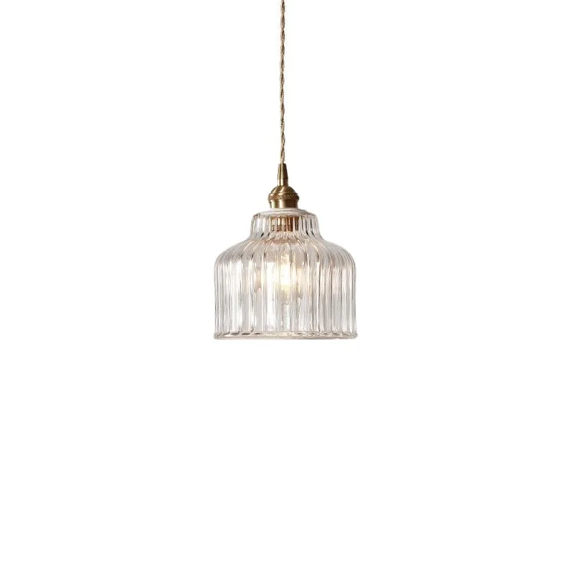 

Japanese-style glass chandelier, simple and modern bedroom bedside entrance homestay lamps