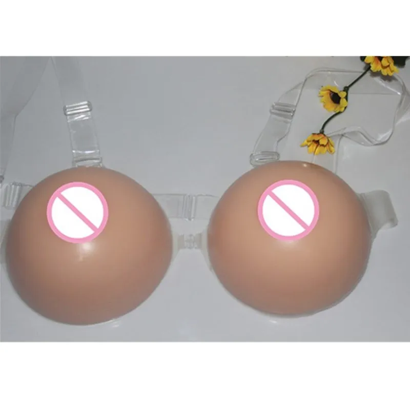 Round Shape Huge Fake Boobs Realistic Artificial Silicone Breast Forms Shemale Cosplay Crossdresser Transvestism Chest Enhance