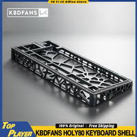 KBDfans Holy80 Keyboard Shell Case Customized for Wooting 80HE Series CNC Aluminum Hollow Tech Top Mount Structure DIY Keyboard