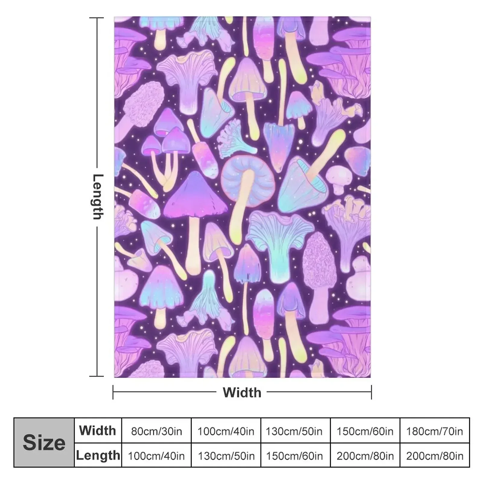Spooky Mushroom Hunt Throw Blanket Luxury Thicken Decorative Sofa Thins Decorative Beds Bed covers Tourist Blankets