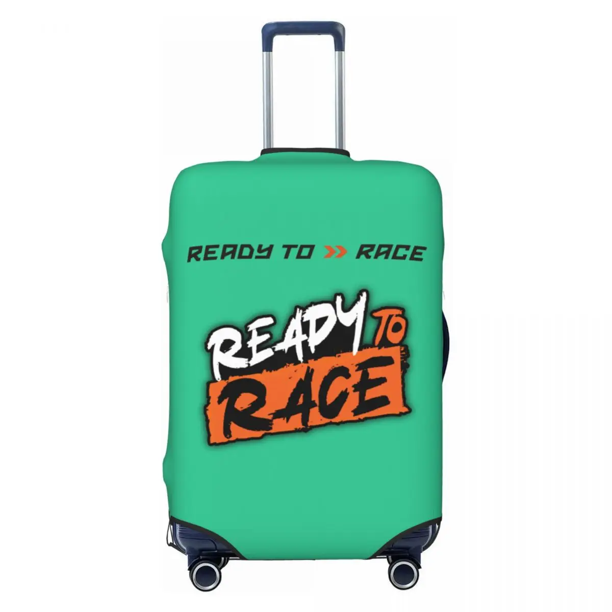 

Custom Ready To Race Luggage Cover Funny Racing Sport Motorcycle Rider Suitcase Protector Covers Suit For 18-32 inch