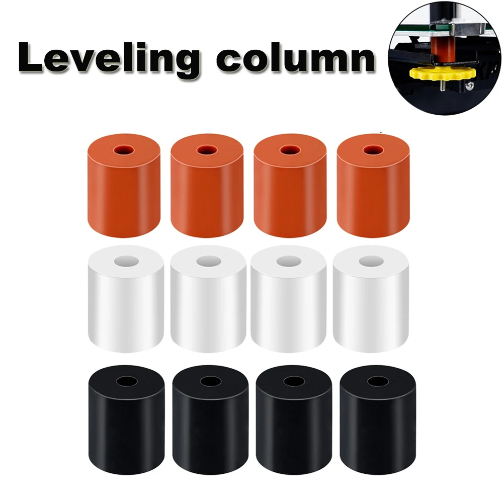 Coluna de nivelamento de cama quente, espaçador sólido de silicone, peças de impressora 3D, heatbed, CR-10, CR10S, Ender-3, S1 Pro, KP3s, Pro, V2