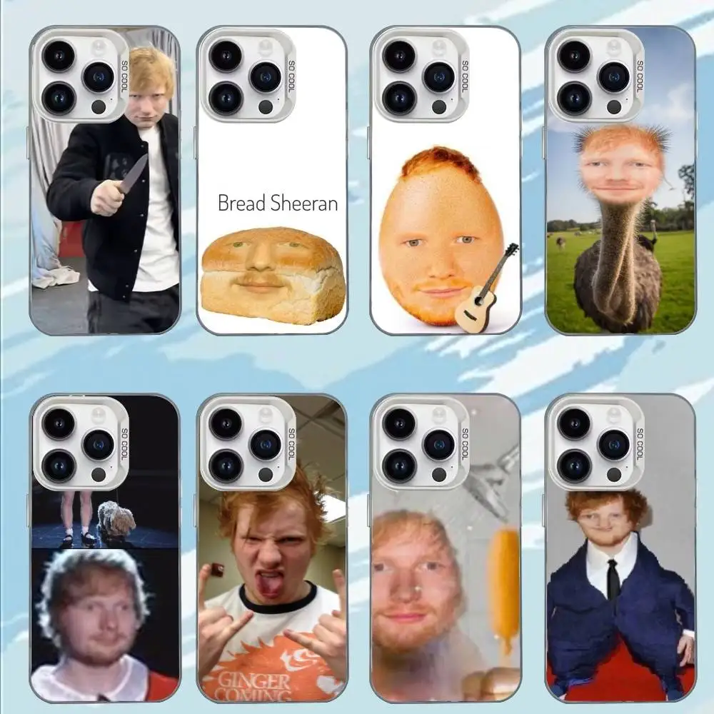 

Ed Sheeran Phone Case For iPhone 17,16,15,14,13,12,11,Mini,Pro,E,MAX White Matte Shockproof Cover