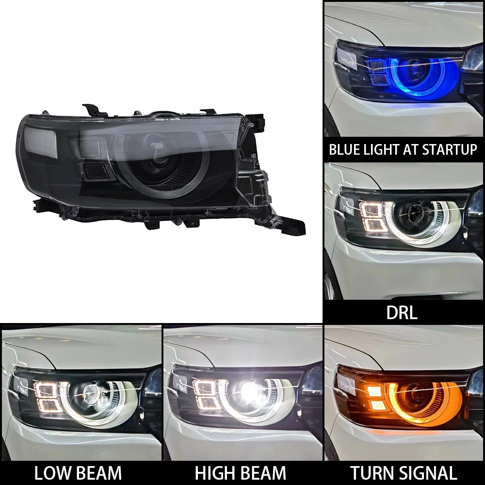 Car Accessory For Toyota Land Cruiser FJ200 2016-2021 Headlights DRL Day Run Light LED Full LED Fog Lights LC200 Head Lamp