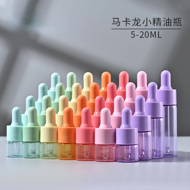 

Wholesale 20ml Macaron Small Drop Applicator Bottle Color Essential Liquid Bottle dropper Essential Oil Sub-Bottle 5ml 10ml 15ml