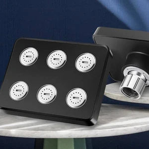 Square Magic Water Duschkopf, durchnässter Regenmodus, Federtyp, Ganzkörper, Hauptbereich, Haushaltszubehör des Hausbades 12 Hauptverkaufs -Suspensionshowa - №9