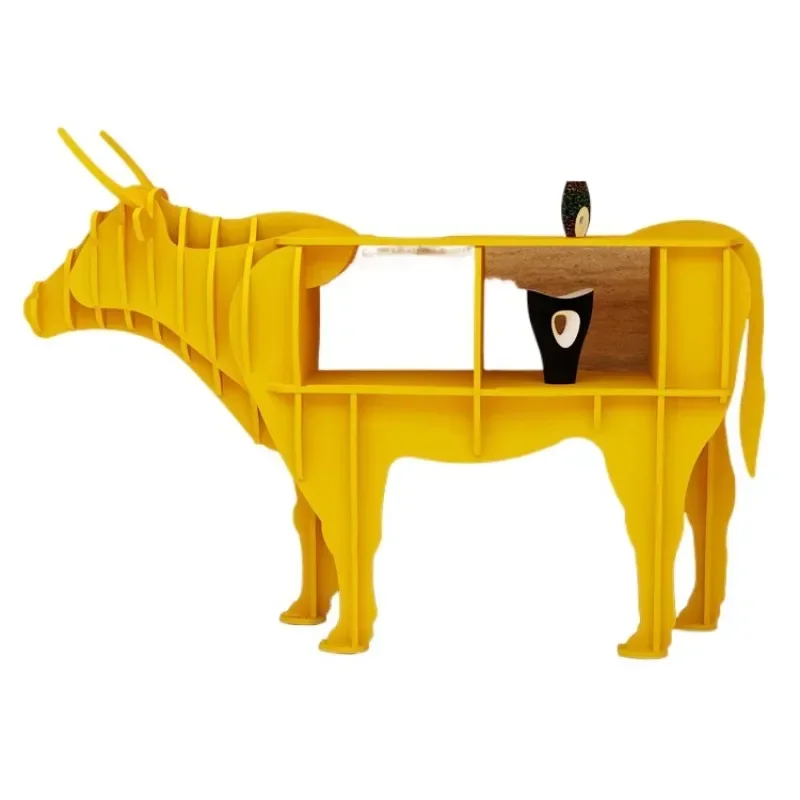 Animal bookshelf creative cow decorative shelf shop window theme event celebration hotel home floor ornament