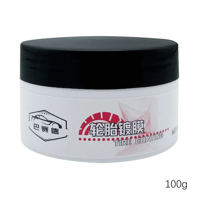 

Tire Coating Wax 100g UV Protection Car Tire Dressing Wax Reduce Tyre Dust And Dirt Coating Wax For Automotive Maintenance For