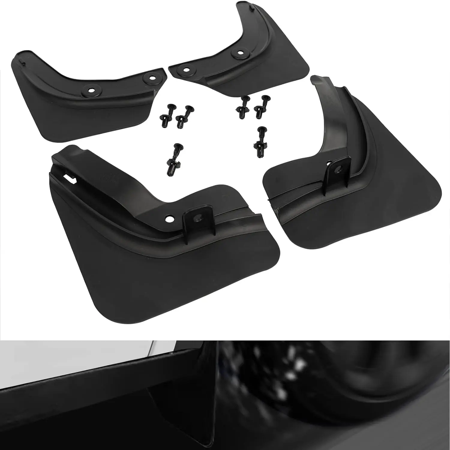 

Mud Flaps Accessories Splash Guards for Tesla Model 3 Tire Mud Flap Mudguard No Drilling Required Mudflaps 2017-2023 4Pcs