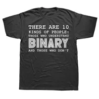 Summer harajuku custom There Are 10 Kinds of People Those Who Understand Binary Men Funny Programmer Computer Short Sleeve Geek