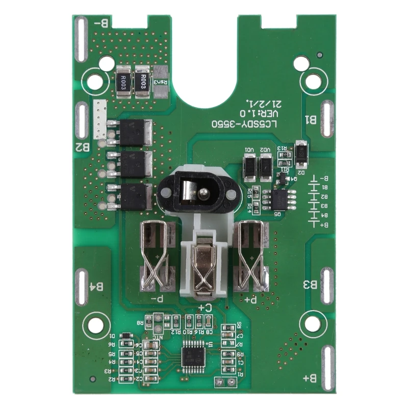 18650 Charger BMS Protection Board Compatible with Dewalt-21V Power Tool Protection Board 5S 21V 30A Large Current Board