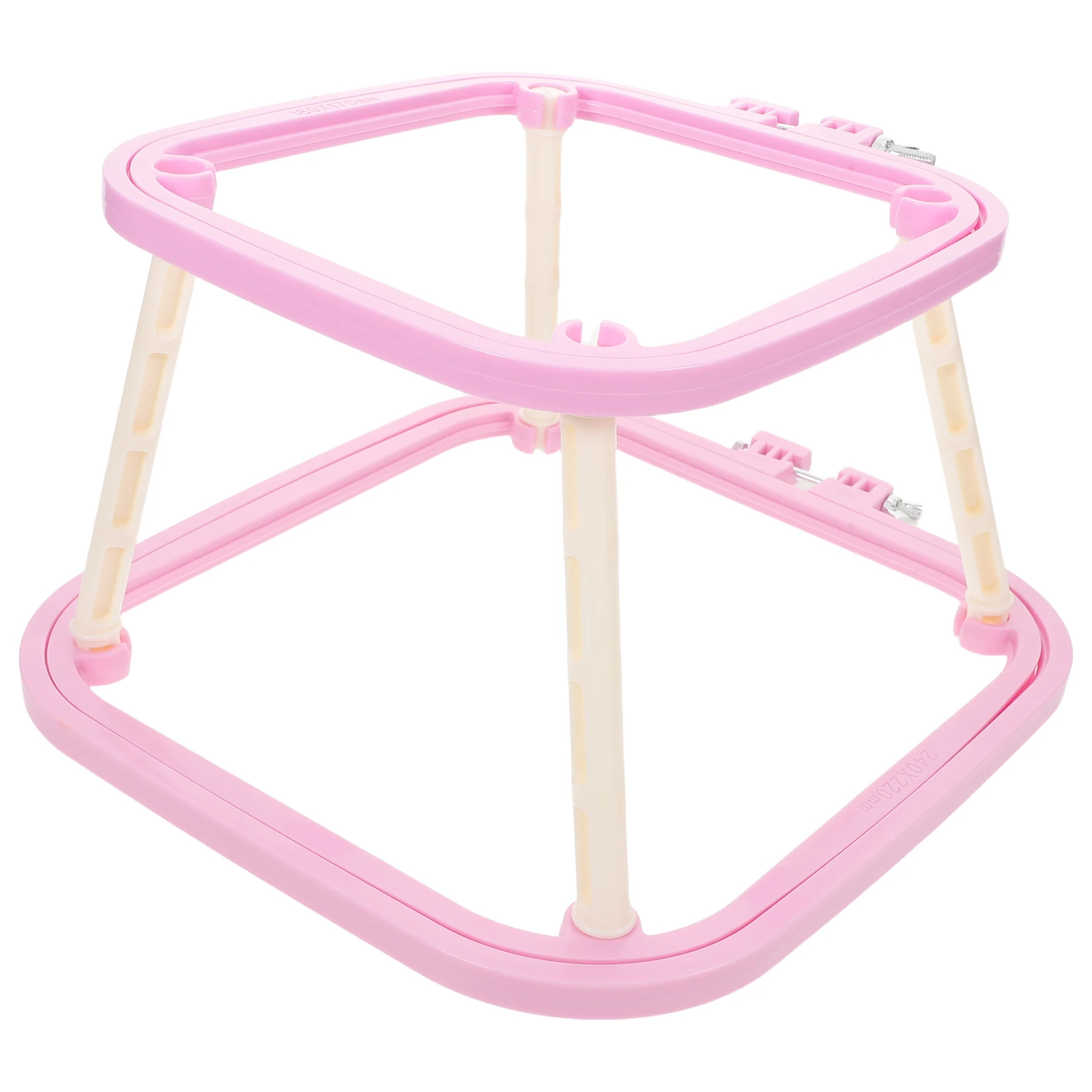 

French Double-layer Embroidery Stand Hoop Holder Cross Stitch Craft Scroll Frame