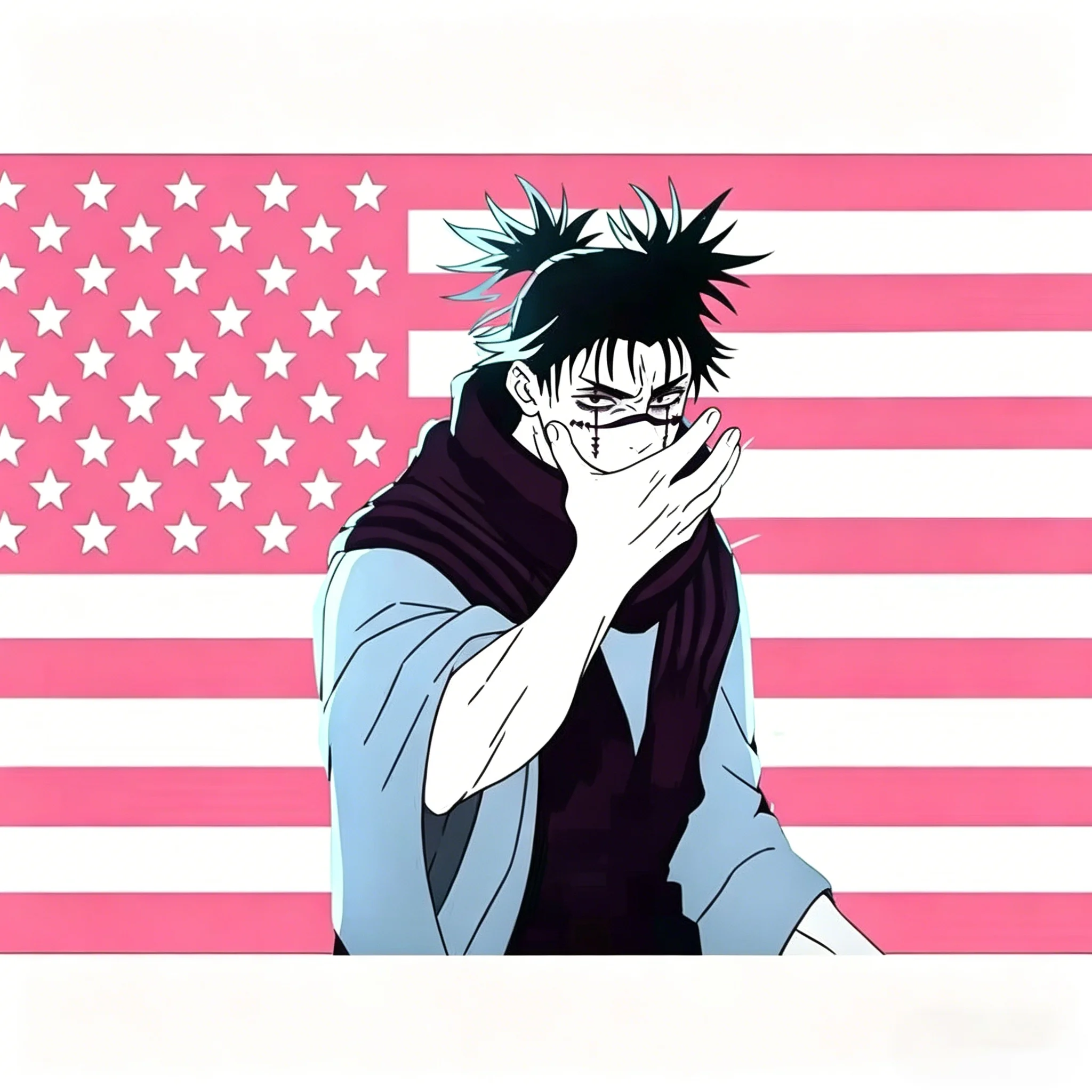 Jujutsu Kaisen Choso American Anime Flag Tapestry Outdoor Decor Flaga Decorative Home Objects Barber Shop Decoration Garage Hang